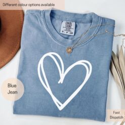 womens valentines day heart shirt xoxo love tee for girlfriend cute valentines gifts comfort colors 3vohu